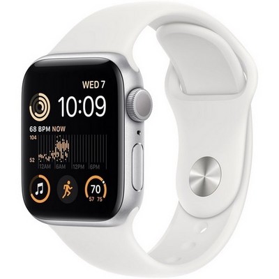 Умные часы Apple Watch Series SE Gen 2 40 мм Aluminium Case, Silver White Sport Band M/L - фото 6123