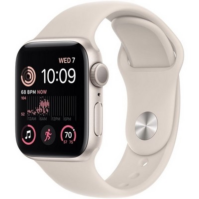Умные часы Apple Watch Series SE Gen 2 40 мм Aluminium Case, Starlight Sport Band S/M - фото 6127