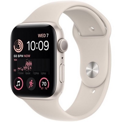 Умные часы Apple Watch Series SE Gen 2 44 мм Aluminium Case, Starlight Sport Band M/L - фото 6307