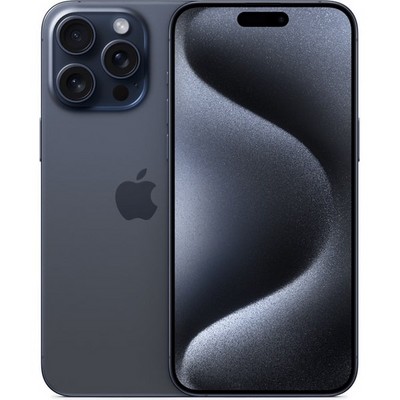 Смартфон Apple iPhone 15 Pro Max 1 ТБ, Dual: nano SIM + eSIM, синий титан - фото 14039