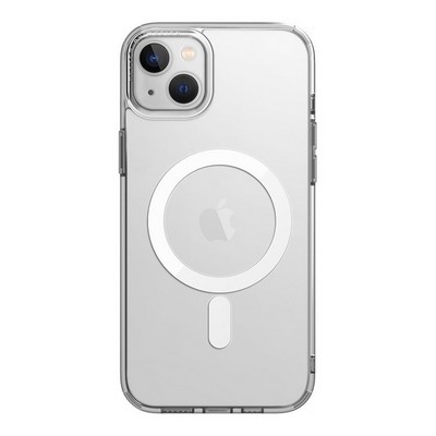 Чехол Uniq HYBRID LIFEPRO XTREME MAGCLICK CHARGING (MagSafe) для iPhone 14 Plus 6.7", прозрачный лед (FROST CLEAR) - фото 4893