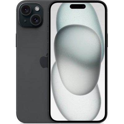 Смартфон Apple iPhone 15 Plus 128 ГБ, Dual: nano SIM + eSIM, черный - фото 13990