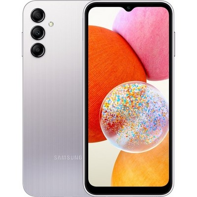 Смартфон Samsung Galaxy A14 4/128 ГБ, Helio G80, Dual nano SIM, серебристый - фото 7609