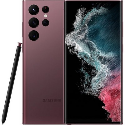 Смартфон Samsung Galaxy S22 Ultra 8/128 ГБ, nano SIM+eSIM, бургунди - фото 8234