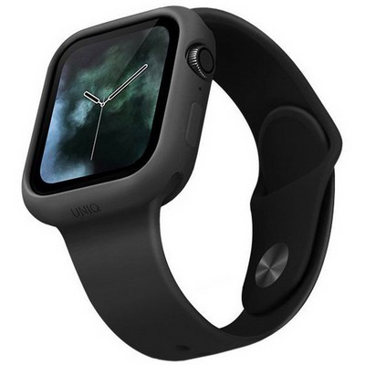 Чехол силиконовый Uniq LINO для Apple Watch 44 мм, цвет черный (44MM-LINOBLK) - фото 4785