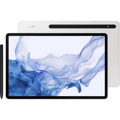 Планшет Samsung Galaxy Tab S8+ (2022), 8/128 ГБ, Wi-Fi + Cellular, серебро - фото 10718