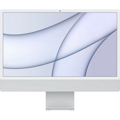 Моноблок Apple iMac 24" Retina 4,5K 2021 (Apple M1, 8-Core CPU, 8-Core GPU, 8 Гб, 256 Гб SSD) MGPC3, серебристый - фото 11952