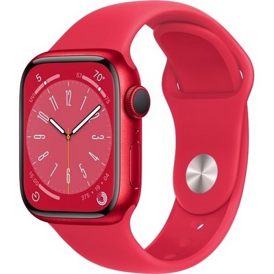 Умные часы Apple Watch Series 8, 41 мм, корпус из алюминия цвета (PRODUCT)RED MNP73RU - фото 12162