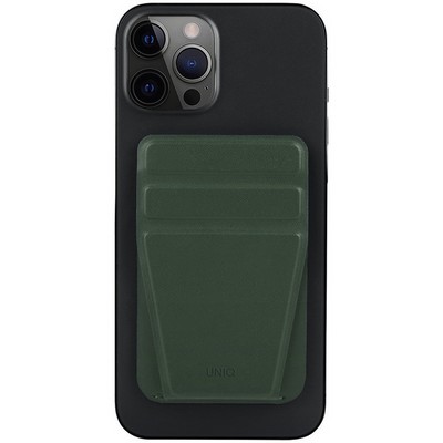 Чехол-подставка и бумажник UNIQ LYFT MagSafe для iPhone, цвет зеленый (MGSNAPONCH-LYFTGRN) - фото 4798
