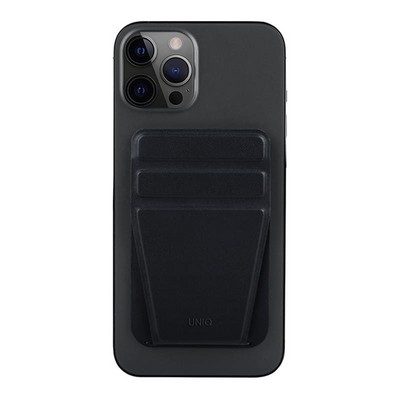 Чехол-подставка и бумажник UNIQ LYFT MagSafe для iPhone, цвет черный (MGSNAPONCH-LYFTBLK) - фото 4799