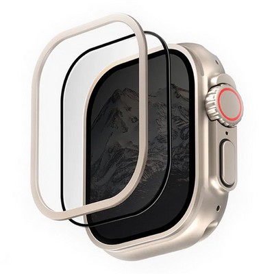 Защитное стекло Uniq OPTIX VIVID CLEAR для Apple Watch ULTRA 49мм., прозрачное с рамкой - фото 4801