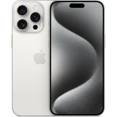 Смартфон Apple iPhone 15 Pro Max 512 ГБ, Dual: nano SIM + eSIM, белый титан - фото 12976