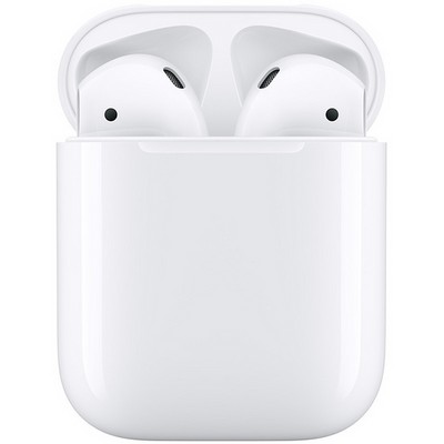 Беспроводные наушники Apple AirPods 2 с зарядным футляром MV7N2, белый - фото 4911