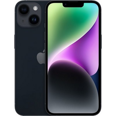 Смартфон Apple iPhone 14 128 ГБ, Dual nano SIM, тёмная ночь - фото 4990