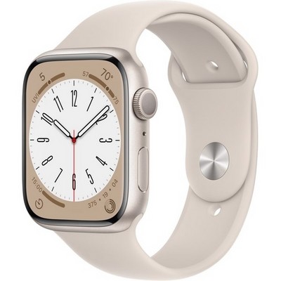 Умные часы Apple Watch Series 8 45 мм Aluminium Case, Starlight S/M - фото 6086