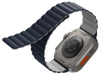 Ремень силиконовый Uniq REVIX для Apple Watch 49/45/44/42, цвет синий/серый (STORM BLUE/ CHALK GREY) Ремень силиконовый Uniq REVIX для Apple Watch 49/45/44/42, цвет синий/серый (STORM BLUE/ CHALK GREY)