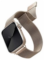 Стальной ремень мелкое плетение Uniq DANTE для Apple Watch 38/40/41, цвет сияющая звезда (STARLIGHT) Стальной ремень мелкое плетение Uniq DANTE для Apple Watch 38/40/41, цвет сияющая звезда (STARLIGHT)