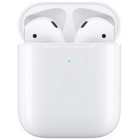 Беспроводные наушники Apple AirPods 2 с беспроводным зарядным футляром MRXJ2, белый