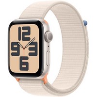 Умные часы Apple Watch SE 2023 GPS, 44 мм, корпус из алюминия цвета сияющая звезда,  ремешок Sport Loop цвета сияющая звезда