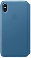 Кейс для iPhone Apple Folio XS кожаный синий MRX02ZM/A