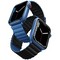 Ремень силиконовый Uniq REVIX для Apple Watch 41/40/38, цвет синий/черный (41MM-REVBLUBLK) - фото 4783