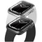 Чехол Uniq Glase для Apple Watch 7 45 мм (набор из 2 шт.), цвет прозрачный/тонированный (FROST/SMOKE) - фото 4792