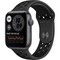 Умные часы Apple Watch Nike SE, 44 мм, корпус из алюминия цвета «серый космос», спортивный ремешок Nike цвета «антрацитовый/чёрный» MYYK2 - фото 12055