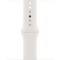 Умные часы Apple Watch SE, 40 мм, корпус из алюминия серебристого цвета, спортивный ремешок белого цвета MYDM2RU - фото 12143
