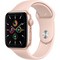 Умные часы Apple Watch SE, 44 мм, корпус из алюминия золотого цвета, спортивный ремешок цвета «розовый песок» MYDR2 - фото 12148