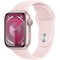 Умные часы Apple Watch Series 9, 41 мм, корпус из алюминия розового цвета, спортивный ремешок нежно-розового цвета - фото 13152