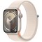 Умные часы Apple Watch Series 9, 41 мм, корпус из алюминия цвета «сияющая звезда», ремешок Sport Loop сияющая звезда - фото 13166