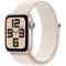Умные часы Apple Watch SE 2023 GPS, 40 мм, корпус из алюминия цвета сияющая звезда, ремешок Sport Loop цвета сияющая звезда - фото 13193