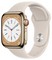 Умные часы Apple Watch Series 8 41 мм Steel Case Cellular, gold with Sport Band Starlight - фото 4730